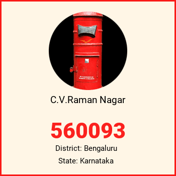C.V.Raman Nagar pin code, district Bengaluru in Karnataka