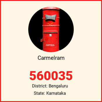 Carmelram pin code, district Bengaluru in Karnataka