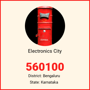 Electronics City pin code, district Bengaluru in Karnataka