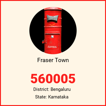 Fraser Town pin code, district Bengaluru in Karnataka