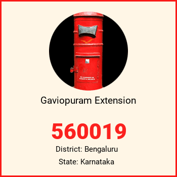 Gaviopuram Extension pin code, district Bengaluru in Karnataka