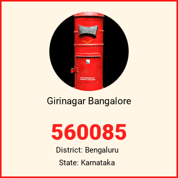 Girinagar Bangalore pin code, district Bengaluru in Karnataka