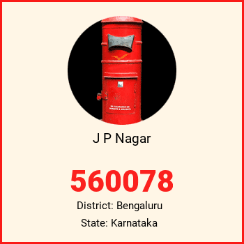 J P Nagar pin code, district Bengaluru in Karnataka