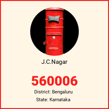 J.C.Nagar pin code, district Bengaluru in Karnataka