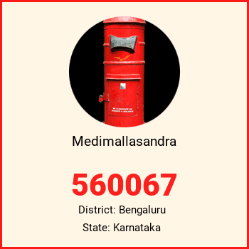 Medimallasandra pin code, district Bengaluru in Karnataka