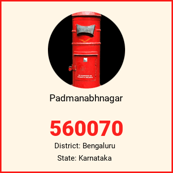 Padmanabhnagar pin code, district Bengaluru in Karnataka