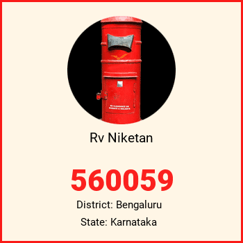 Rv Niketan pin code, district Bengaluru in Karnataka