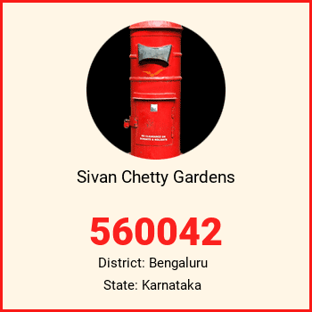 Sivan Chetty Gardens pin code, district Bengaluru in Karnataka