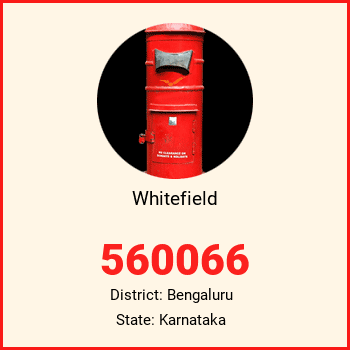 Whitefield pin code, district Bengaluru in Karnataka