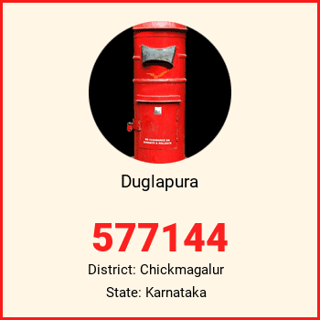 Duglapura pin code, district Chickmagalur in Karnataka