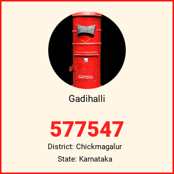 Gadihalli pin code, district Chickmagalur in Karnataka