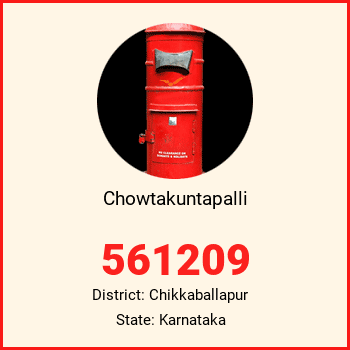 Chowtakuntapalli pin code, district Chikkaballapur in Karnataka