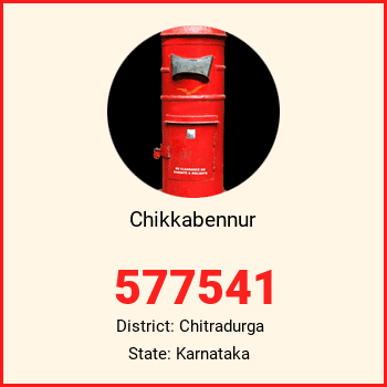 Chikkabennur pin code, district Chitradurga in Karnataka