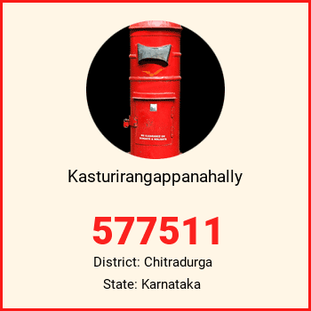 Kasturirangappanahally pin code, district Chitradurga in Karnataka