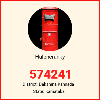 Haleneranky pin code, district Dakshina Kannada in Karnataka