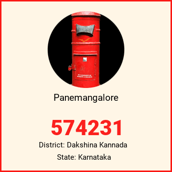 Panemangalore pin code, district Dakshina Kannada in Karnataka