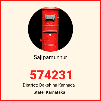 Sajipamunnur pin code, district Dakshina Kannada in Karnataka