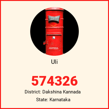 Uli pin code, district Dakshina Kannada in Karnataka