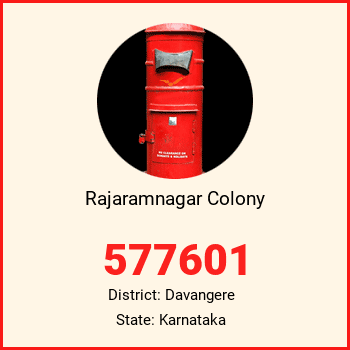 Rajaramnagar Colony pin code, district Davangere in Karnataka