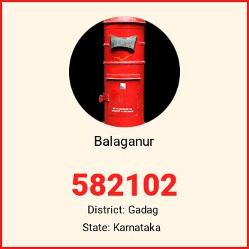 Balaganur pin code, district Gadag in Karnataka
