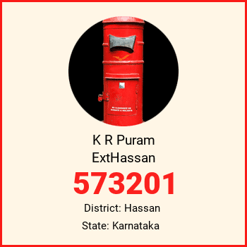 K R Puram ExtHassan pin code, district Hassan in Karnataka