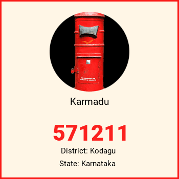 Karmadu pin code, district Kodagu in Karnataka