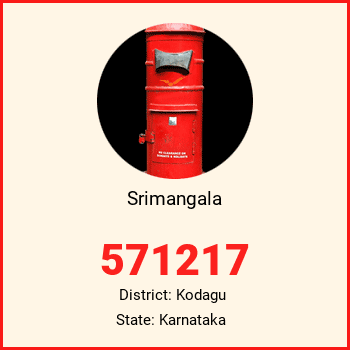 Srimangala pin code, district Kodagu in Karnataka