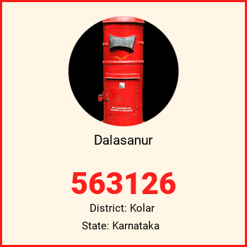 Dalasanur pin code, district Kolar in Karnataka