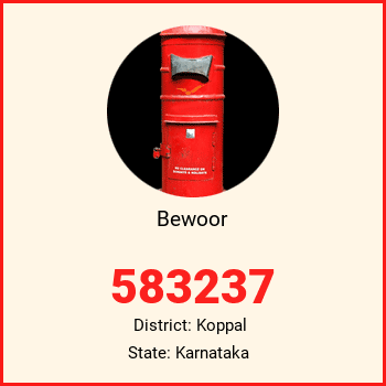 Bewoor pin code, district Koppal in Karnataka