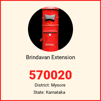 Brindavan Extension pin code, district Mysore in Karnataka