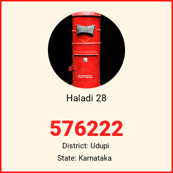 Haladi 28 pin code, district Udupi in Karnataka
