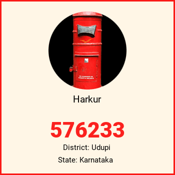 Harkur pin code, district Udupi in Karnataka