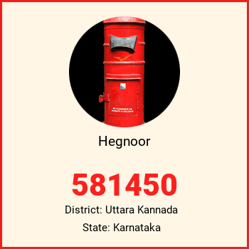 Hegnoor pin code, district Uttara Kannada in Karnataka