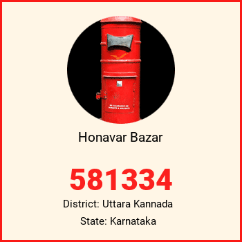 Honavar Bazar pin code, district Uttara Kannada in Karnataka