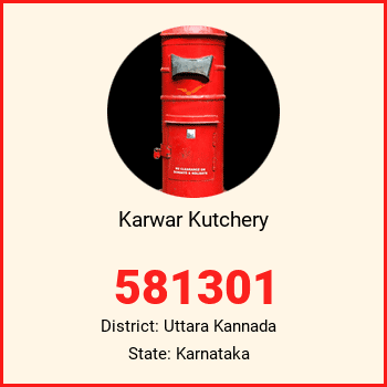 Karwar Kutchery pin code, district Uttara Kannada in Karnataka