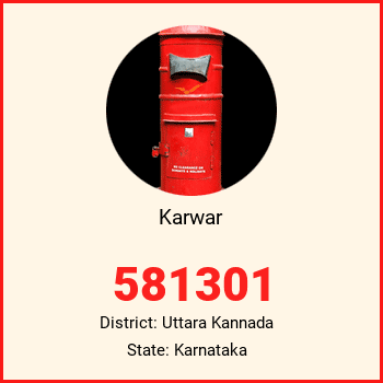 Karwar pin code, district Uttara Kannada in Karnataka