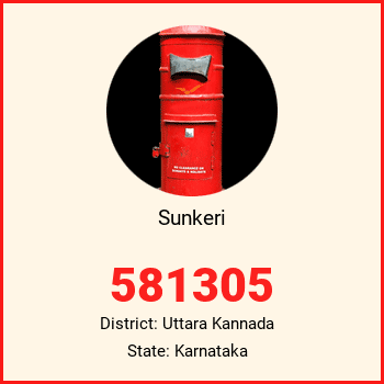 Sunkeri pin code, district Uttara Kannada in Karnataka