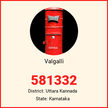 Valgalli pin code, district Uttara Kannada in Karnataka