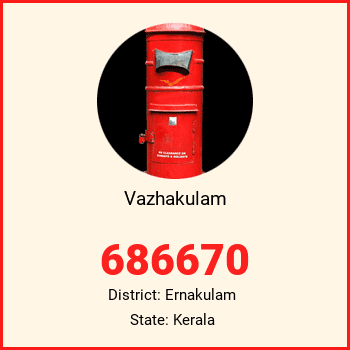 Vazhakulam pin code, district Ernakulam in Kerala