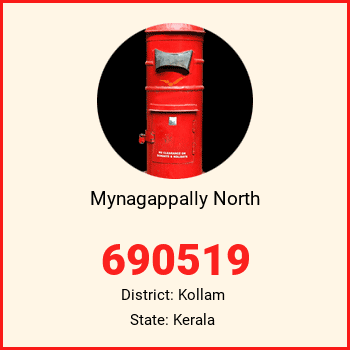 Mynagappally North pin code, district Kollam in Kerala