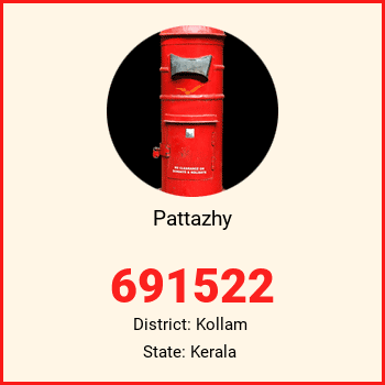 Pattazhy pin code, district Kollam in Kerala