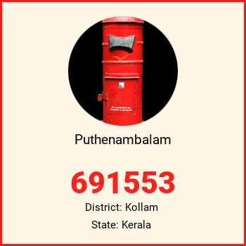 Puthenambalam pin code, district Kollam in Kerala