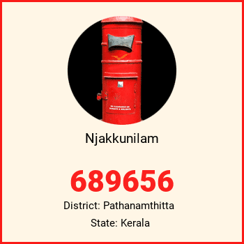 Njakkunilam pin code, district Pathanamthitta in Kerala