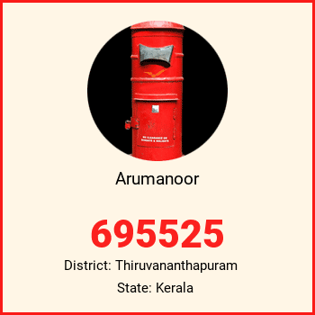 Arumanoor pin code, district Thiruvananthapuram in Kerala