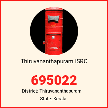 Thiruvananthapuram ISRO pin code, district Thiruvananthapuram in Kerala