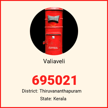 Valiaveli pin code, district Thiruvananthapuram in Kerala