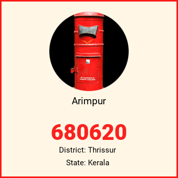 Arimpur pin code, district Thrissur in Kerala