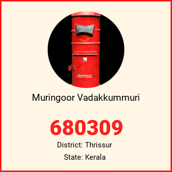 Muringoor Vadakkummuri pin code, district Thrissur in Kerala