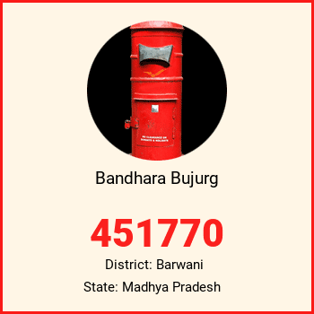 Bandhara Bujurg pin code, district Barwani in Madhya Pradesh