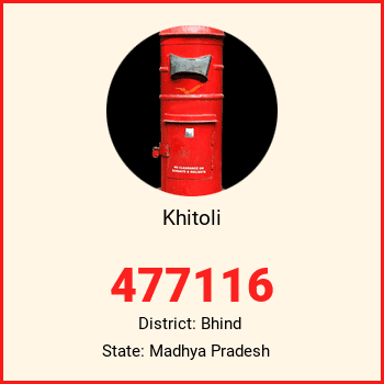 Khitoli pin code, district Bhind in Madhya Pradesh